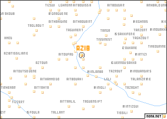 map of Azib