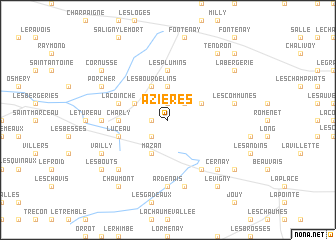 map of Azières