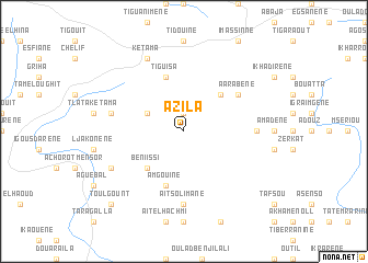 map of Azila