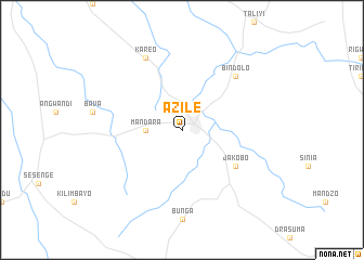 map of Azile