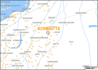 map of Azīm Bhutto