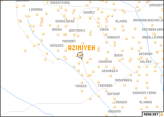 map of ‘Az̧īmīyeh