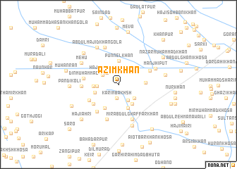 map of Azim Khān