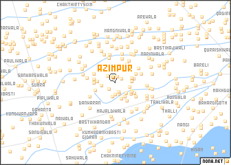 map of Azīmpur