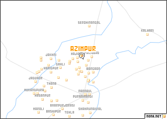 map of Azīmpur