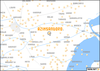 map of Azīm Sāndoro