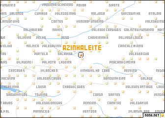 map of Azinhaleite