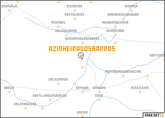 map of Azinheira dos Barros