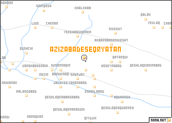 map of ‘Azīzābād-e Seqryātān