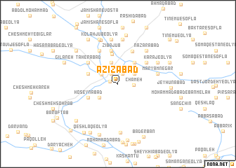 map of ‘Azīzābād