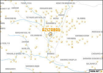 map of ‘Azīzābād