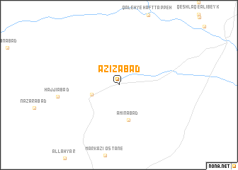 map of ‘Azīzābād