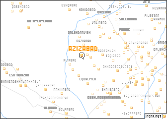 map of ‘Azīzābād