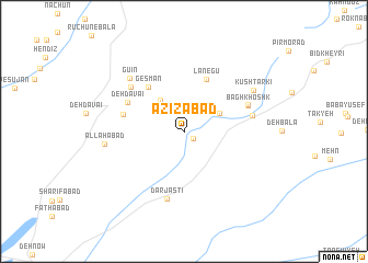 map of ‘Azīzābād