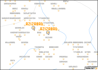 map of ‘Azīzābād