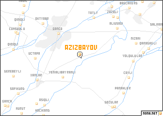 map of Əzizbǝyov