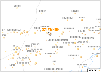 map of Azīz Dhok