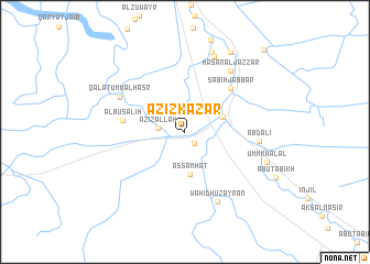 map of ‘Azīz Kazār