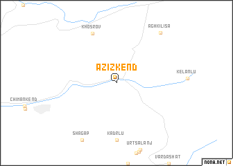 map of Azizkend