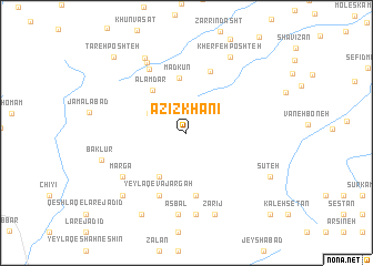 map of ‘Azīz Khānī