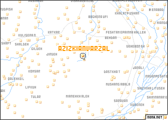 map of ‘Azīz Kīān Varzal
