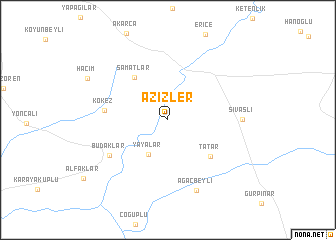 map of Azizler