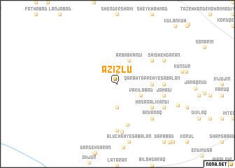 map of ‘Azīzlū