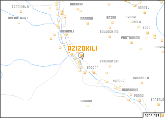 map of Azīzo Kili