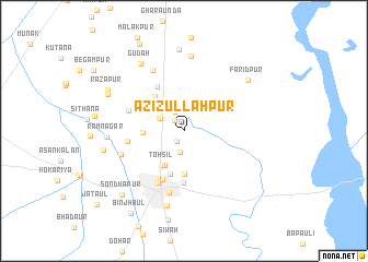 map of Azizullahpur