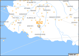 map of ‘Azīz