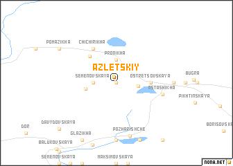 map of Azletskiy
