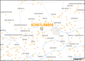 map of Azmāt Labāna