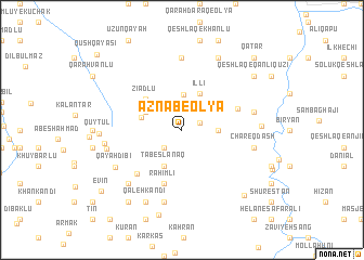 map of Aznāb-e ‘Olyā