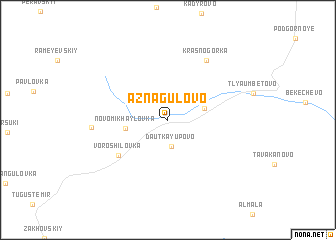 map of Aznagulovo