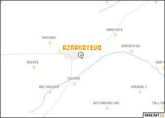 map of Aznakayevo