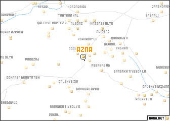 map of Aznā