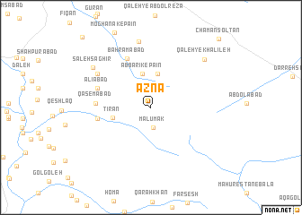 map of Aznā