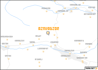 map of Aznvadzor