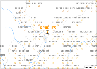 map of Azogues