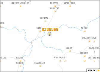 map of Azogues