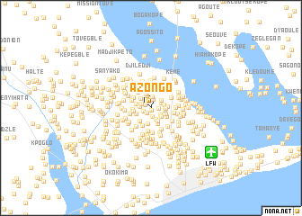map of Azongo