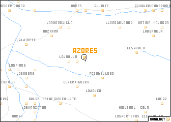 map of Azores