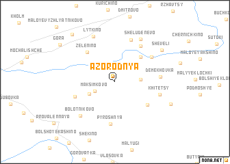 map of Azorodnya