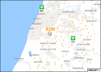 map of Azor