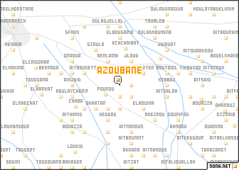 map of Azoubane