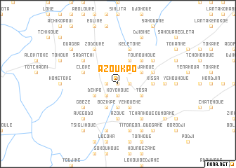 map of Azoukpo