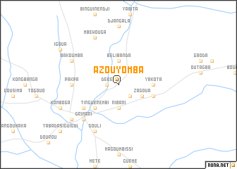 map of Azouyomba