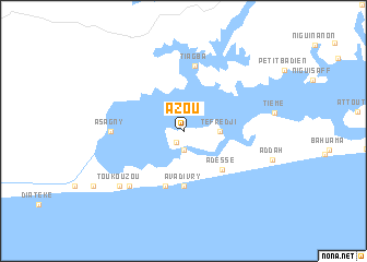 map of Azou