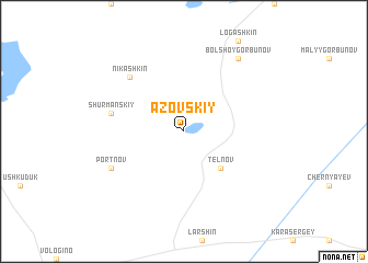 map of Azovskiy