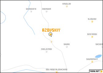 map of Azovskiy